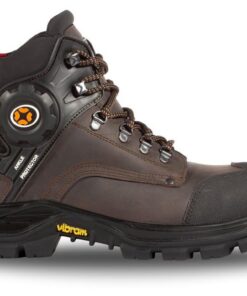 JALLATTE Chaussures de sécurité hautes Marron et Noire | Protection pieds haute performance | Travailleurs industriels |