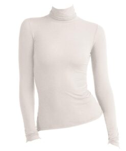 Charmoni Pull Sous Pull Femme Léger et Extensible - Col Roulé Manches Longues - Coupe Classique