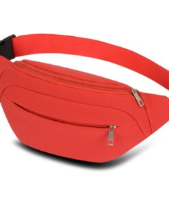 Sac Ridirun Banane Homme-Femme pour Course et Gym (Rouge)