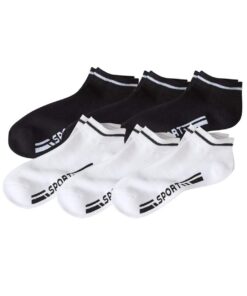 ATLAS FOR MEN Lot de 6 Paires de Socquettes Sport Homme - Ultra-Confortables - Cherches en Coton