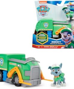Pat Patrouille Rocky Véhicule Figurine - Plastique Recyclé - Jouet Enfant 3 Ans+