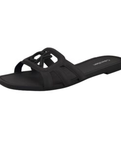 Calvin Klein Sandale Plate Femme pour Été – Comfortable et Respirante, Taille 37-40