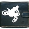 Etui Pochette Syl'la Homme pour Cartes etPortefeuille - Motocross - Noir, LÉ01
