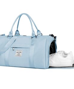Flintronic Grande Capacité Sac de Voyage Imperméable pour Voyage Léger et Sport Séparé Sec et Humide