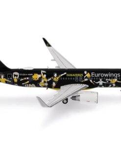 Herpa Maquette Avion Eurowings Airbus A320 BVB Fanairbus Echelle 1/400 - Collectionneur, Modèle Avion, Figurine Métal sa