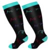 Chaussettes De Compression Grande Taille Femmes 2XL-4XL | Confort Sportif | Taille Élastique | Idéales Pour Le Running