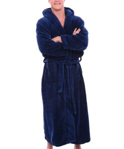 PEIGNoir DEELIN Hommes Hiver Mode Épaissir Garder Au Chaud Casual Allongé À Capuche Poches Lacets Vêtements Manches Long