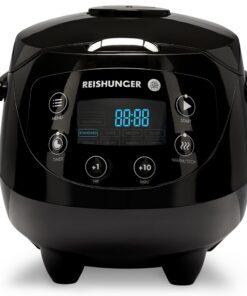 Auto Cuiseur Japonais Reishunger Mini Cuiseur Vapeur Fonction Maintien au Chaud Bol Céramique Mesure Cuillère Tasse 0.6