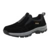 POIUIYQA Chaussures de Marche Homme sans Lacets pour Le Travail et Plein Airavec Orthopédie et Respirabilité