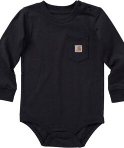 Carhartt Body unisexe à manches longues avec poche pour bébé polyvalent confortable et durable