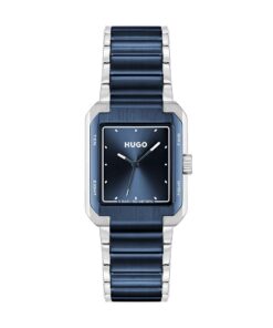 HUGO Montre Quartz Trois Aiguilles Homme Collection #Thrive Bracciale Acier Inoxydable