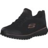 Skechers Squad Sr Baskets Femme Black Flat Knit /rose Gold Trim 39 EU | Chaussures de sport confortables pour femme | St