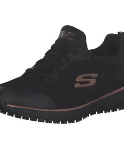 Skechers Squad Sr Baskets Femme Black Flat Knit /rose Gold Trim 39 EU | Chaussures de sport confortables pour femme | St