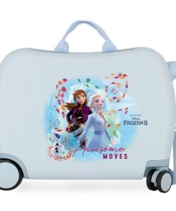 Frozen Valise Enfant Bleue Rigide 50x38x20 cmABS Serrure à Combinaison 4 RouesBagage à Main