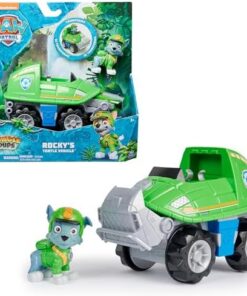 Pat Patrouille Rocky Jungle Pups Véhicule Figurine À Collectionner - Jouet Enfant 3 Ans+ Thème Jungle