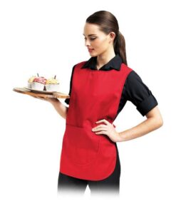 Tunique REIS femme Rouge pour fête spéciale Longue Coupe évasée Admiral Gut Glissé Fermeture éclair Longueur au genou