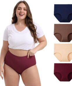 .Shorty Femme Coton Stretch Grande Taille Confortable Slip Taille Haute OEKO-TEX LOT DE 4