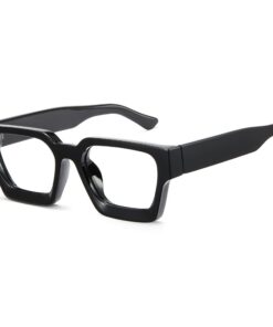 Lunettes de protection anti-lumière bleue CX-8143 - Carrée Vintage pour Homme/Femme - Protection écran PC, TV, tablette