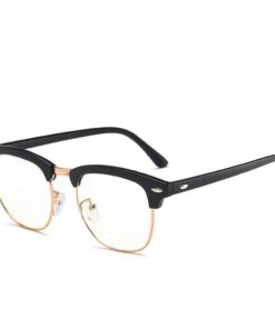 Lunettes Anti Lumière Bleue pour Homme Femme Lunettes Ordinateur et Téléphone Montures Métal Anti Fatigue et Anti UV Vi
