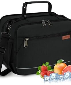 Sac Isotherme Repas 10L RAINSMORE, Sac Glaciere Isotherme Repas Femme et Homme Adulte, Sac Lunch Box pour Bureau Travail