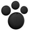 Air Tag Traceur Bluetooth Tracker Noir, Batterie Remplaçable, Étanche pour Clés/Sacs/Bagages/Animaux de Compagnie - Find