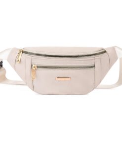 ANPTER Sac Banane Femme Sac de Randonnée, Outdoor Sport, Beige