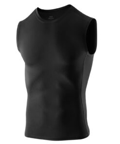 Niksa T-shirt de compression pour homme - Débardeur de sport sans manches - Excellent pour la course - Moulé pour la per