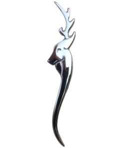 Broche à kilt celtique Tidoneam, tète de cerf, finition laiton chromé, 11,4 cm, homme, fête göttlise, broche celtique, k