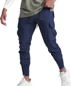 Suwangi Homme Pantalon de Survêtement Cargo Sport Loisirs avec Poches