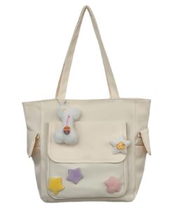 Sac à aisselles Ruarby femmes dessin animé grande capacité école shopping