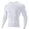 Niksa Lot de 1/2 t-shirts de compression à manches longues respirants et anti-transpiration pour homme - Fitness, course