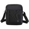 OIWAS Sacoche Homme Noir Petite Pochette Sac Bandoulière Mini Pour Loisirs et Randonnée