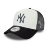 New Era New York Yankees A Frame Adjustable Trucker Cap Couleur Block Hommes Mode Étudiant