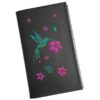Syl'la - porte-papiers voiture cuir noir personnalisé pour femme - essentiel pour la conduite