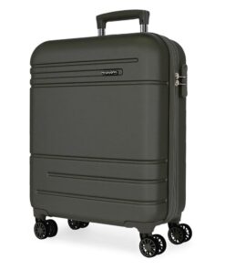 Valise cabine MOVOM Galaxy noire 40 x 55 x 20 cmABS rigide, 37L, fermeture latérale, roues doubles, anthracite