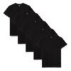 Lower East T-Shirt Homme + tailles variées + casual wear + confortable + Lot de 5 + spiked collar + rouge+violet