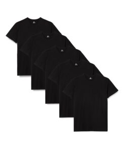 Lower East T-Shirt Homme + tailles variées + casual wear + confortable + Lot de 5 + spiked collar + rouge+violet