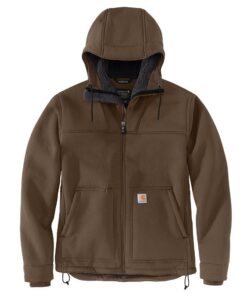 Carhartt Veste de travail imperméable en tissu Active Jac Bonded avec doublure Sherpa pour homme