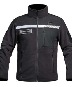 Veste polaire SÉCU-ONE HV-TAPE SÉCURITÉ PRIVÉE A10 Equipment Noir