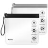 Trousse de Toilette Aucuu Transparente Femme 20x20cm Kit Voyage Avion Cabine, Sac de Voyages Transparent pour Liquides,