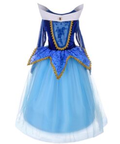 Robe de princesse Aurore pour enfant fille Lito Angels Deguisement, Costume Halloween Classique pour Fête d'anniversaire