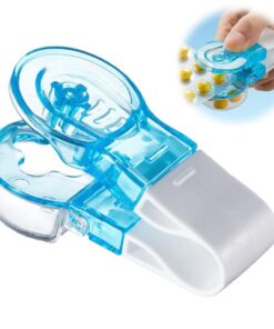 Pilulier portable pour voyageurs, Extracteur de pilules alvéolées facile et pratique, Accessoire de voyage idéal (1PCS)