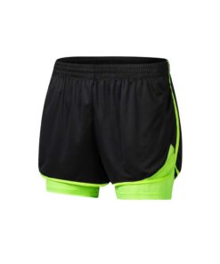 FANSU Hommes Shorts de Course 2 en 1 Poche Stretch Léger Respirant Séchage Rapide Été