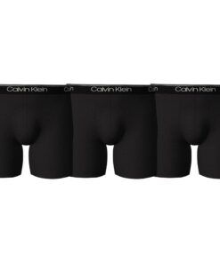 Calvin Klein Homme | Boxer Briefs Élastiqués - Lot de 3 pour Hommes - Intimité élégante et confort - Taille de fabricati