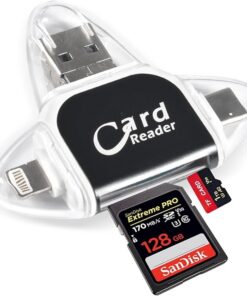 Lecteur de carte SD TF universel 4 en 1 Android et tablette haute vitesse pour ordinateur PC