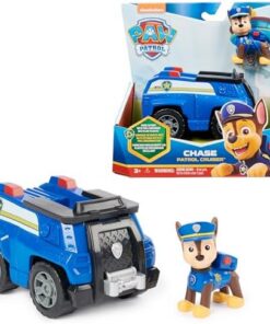 Pat Patrouille Chase Véhicule Figurine en Plastique Recyclé - Jouet Collectionnable Enfant 3 Ans+