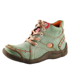 TMA EYES Bottes à la main matelassées femme cuir classique lacets mode confortable cheville plateforme Chercheurs