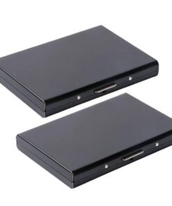 Vicloon Porte-Carte de Crédit Visite Métallique avec la Technologie de Blocage RFID, Idéal pour Affaires et Voyage, Gara