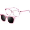 Lunettes Beipegin Anti-Lumière Bleue Clips Solaire Outdoor pour Filles et Garçons