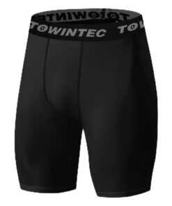 Towintec Shorts de Compression pour Hommes Court de Sport Respirant Séchage Rapide Fitness Workout Cyclisme